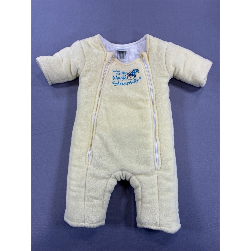 Baby Merlin's Magic Sleepsuit Size Small (3–6 Months / 12–18 lbs) Pale Yellow